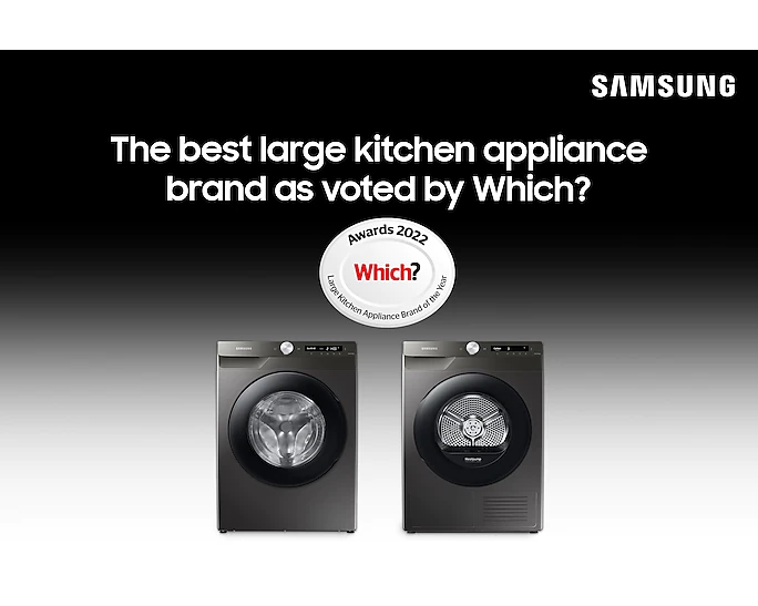 Samsung Washing Machine 9kg 1400rpm Series 5 WW90TA046AX/EU ecobubble™ Inox