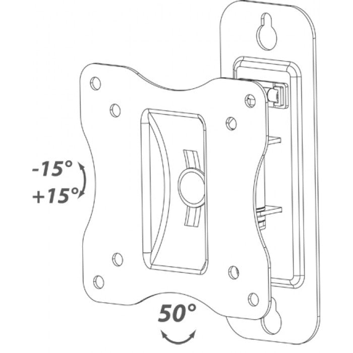 Unitronic TV Wall Mount 10x10 15kg Turn-Tilt 10-23"