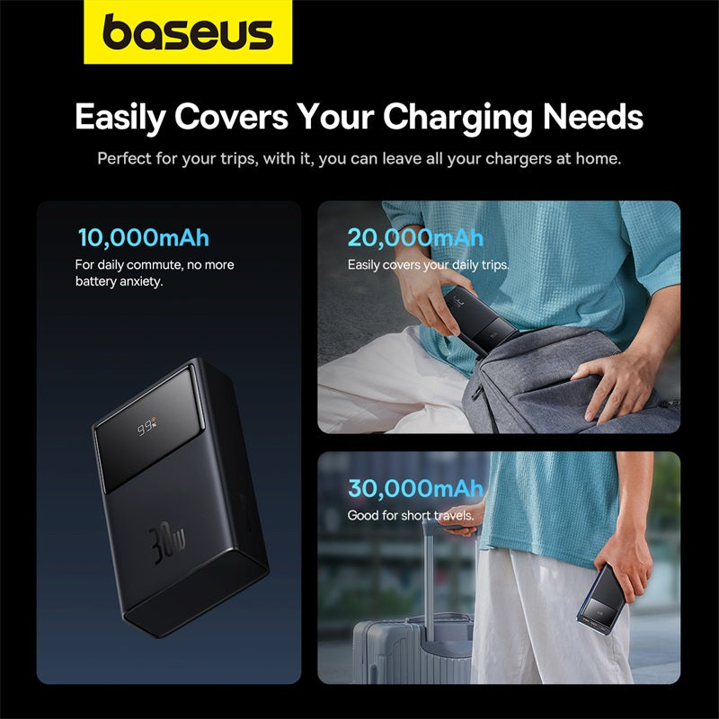 Baseus Powerbank 30W 30000mAh Star-Lord Digital Display Black