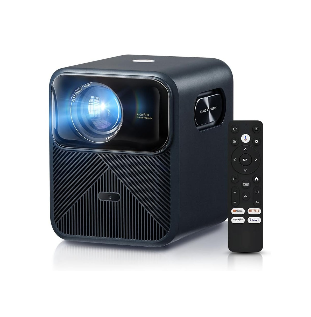 Wanbo Mozart 1 Pro Projector 1080P , Google TV, 1200 ANSI Lumens, HDR10