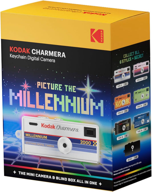 Kodak Charmera Keychain Digital Camera MILLENIUM 1.6 Megapixels, Micro SD Card Slot