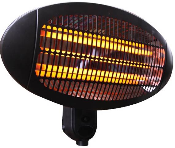 Parma NDW688 Quartz Wall Heater 3 Heating Settings 2000W Black