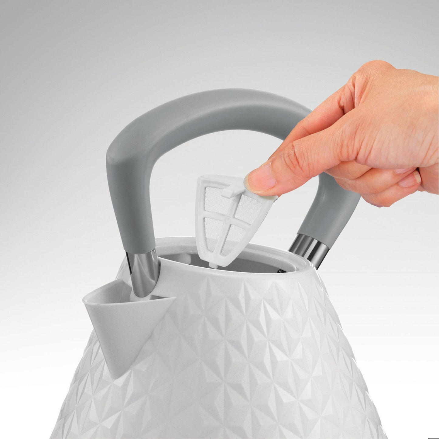 MORPHY RICHARDS 108134 VECTOR PYRAMID KETTLE 1.5L - WHITE