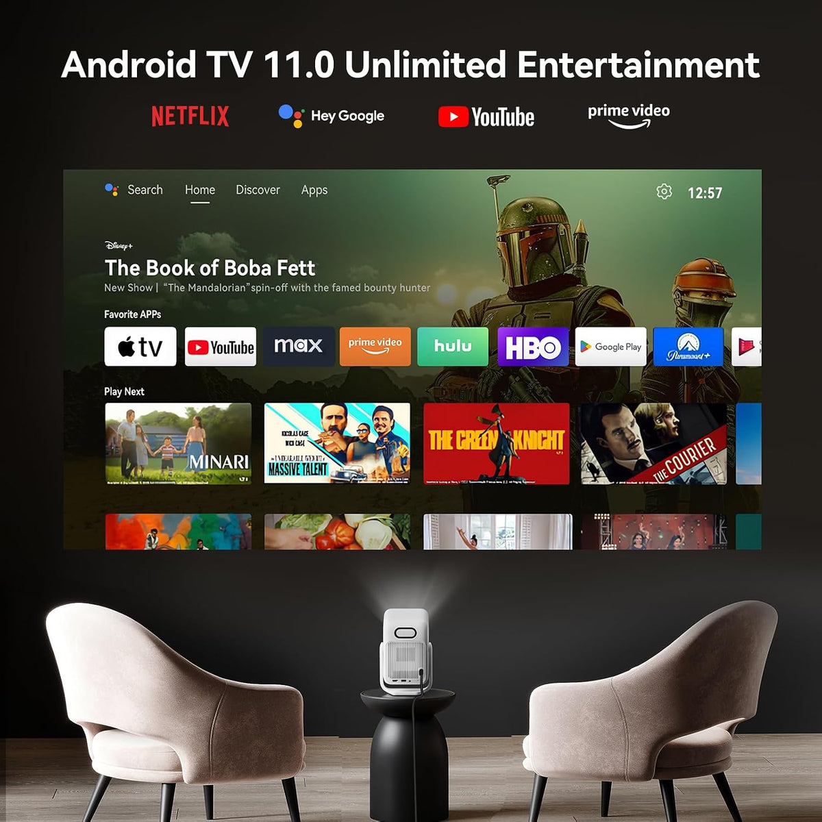 Wanbo T2 Ultra Android TV Projector 1080P 500 ANSI Lumens