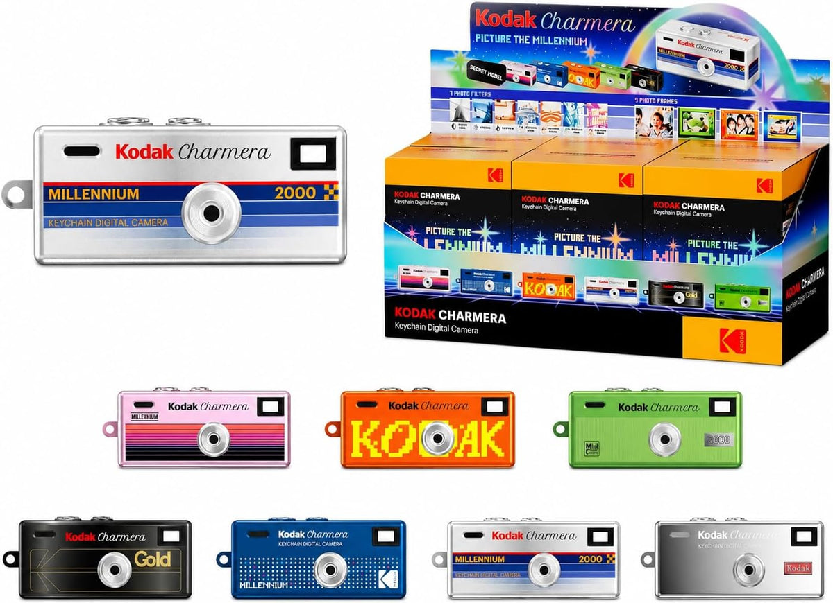 Kodak Charmera Keychain Digital Camera MILLENIUM 1.6 Megapixels, Micro SD Card Slot
