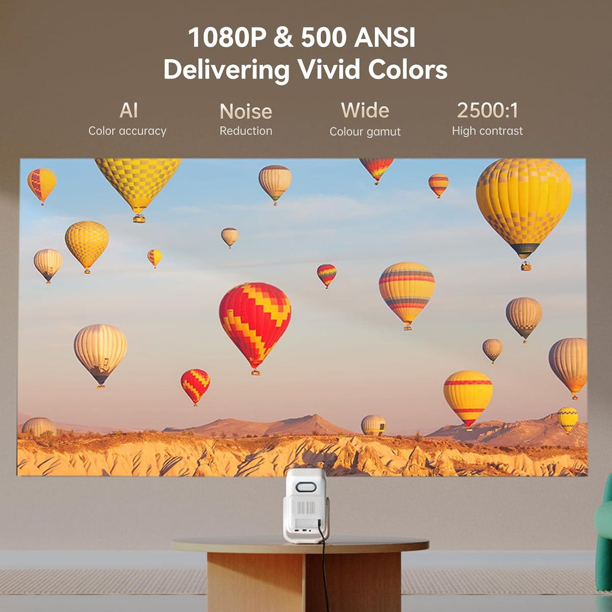 Wanbo T2 Ultra Android TV Projector 1080P 500 ANSI Lumens