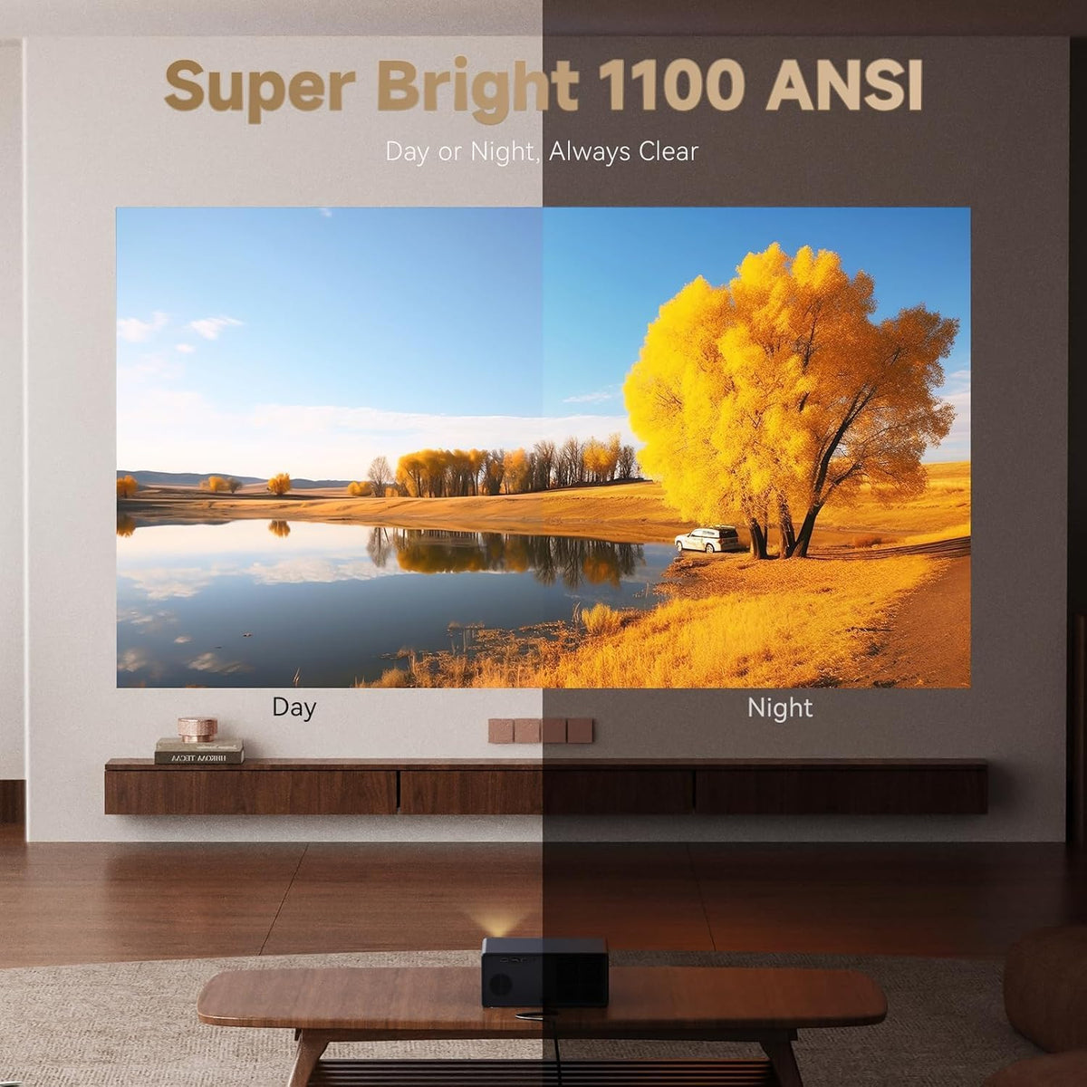 Wanbo X5 Pro Projector 1080P , Google TV, 1100 ANSI Lumens, HDR10