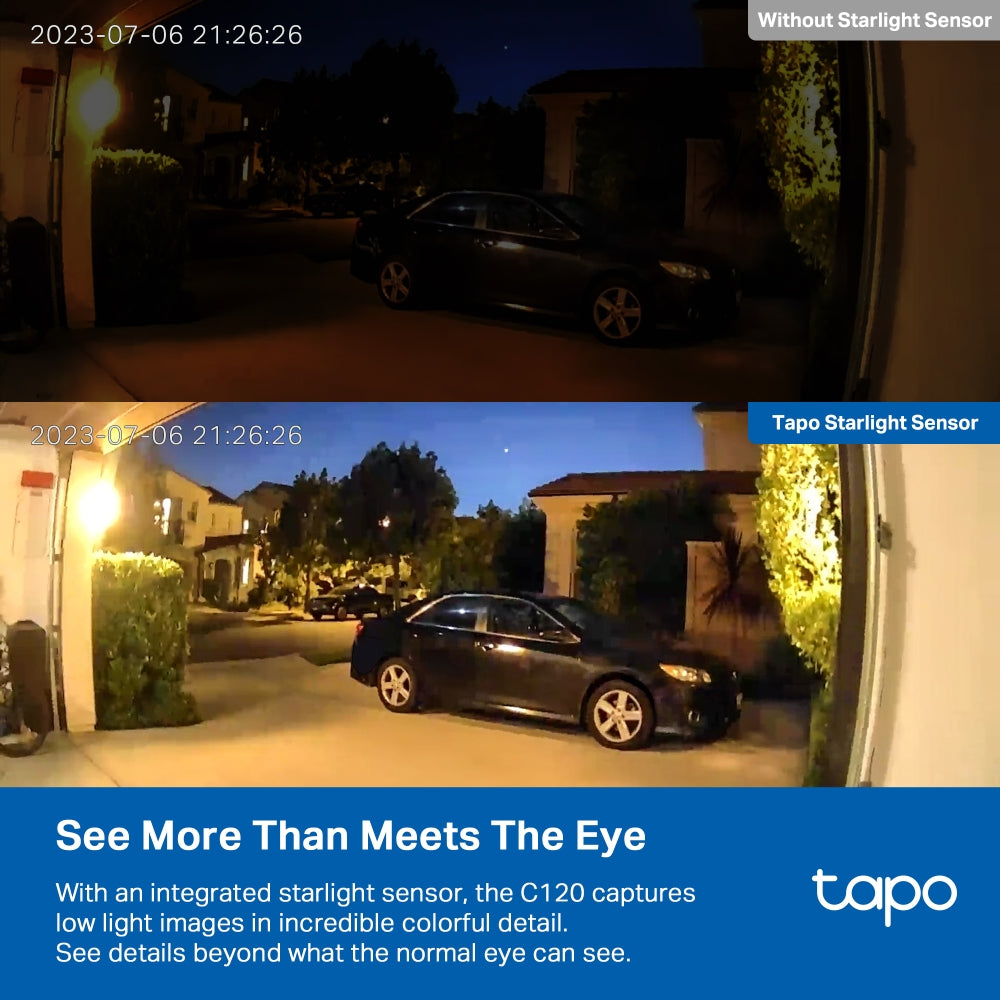 TP-LINK TAPO C120, IP CAMERA INDOOR/OUTDOOR, WIRELESS