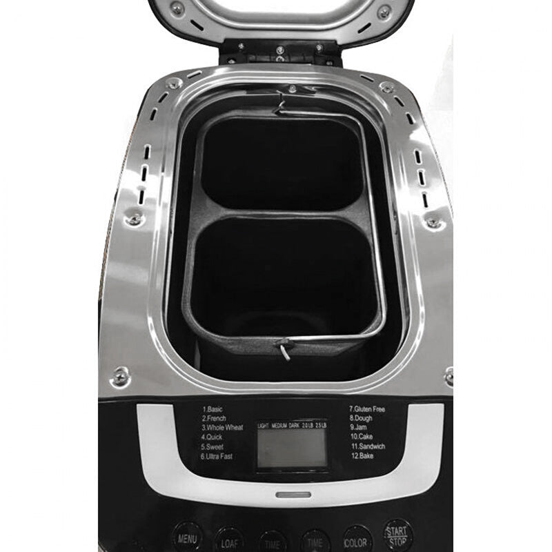 FINLUX BREADMAKER FBM-1480 800W 1125g bread 2 zones, 12 programs,