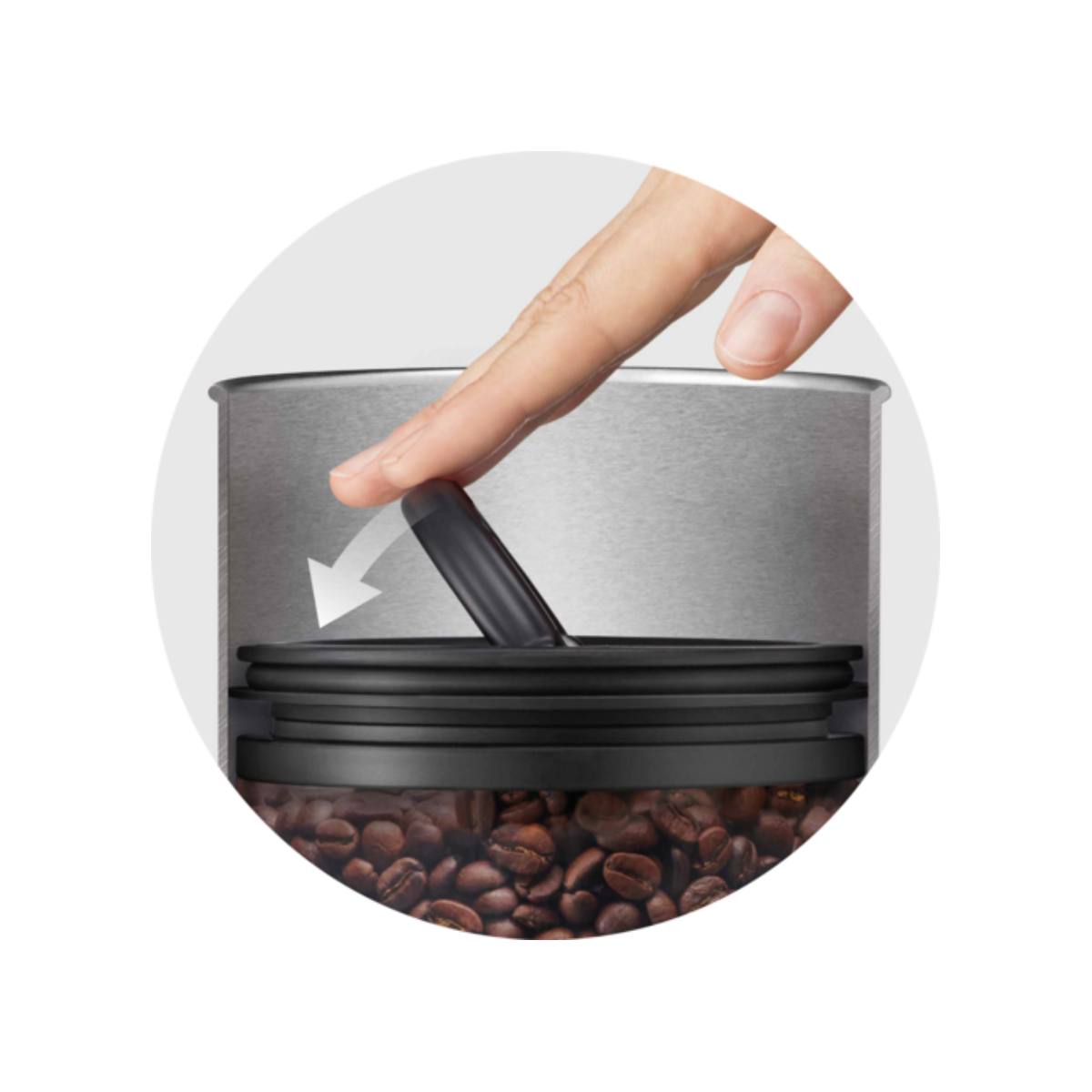 SAGE SES030BSS0NEU1 Stainless Steel Coffee Bean Container