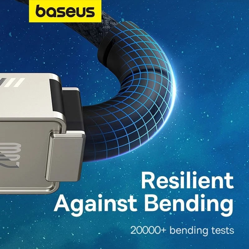 Baseus Cable USB-C to USB-C Unbreakable Braided 100W 1.0m White