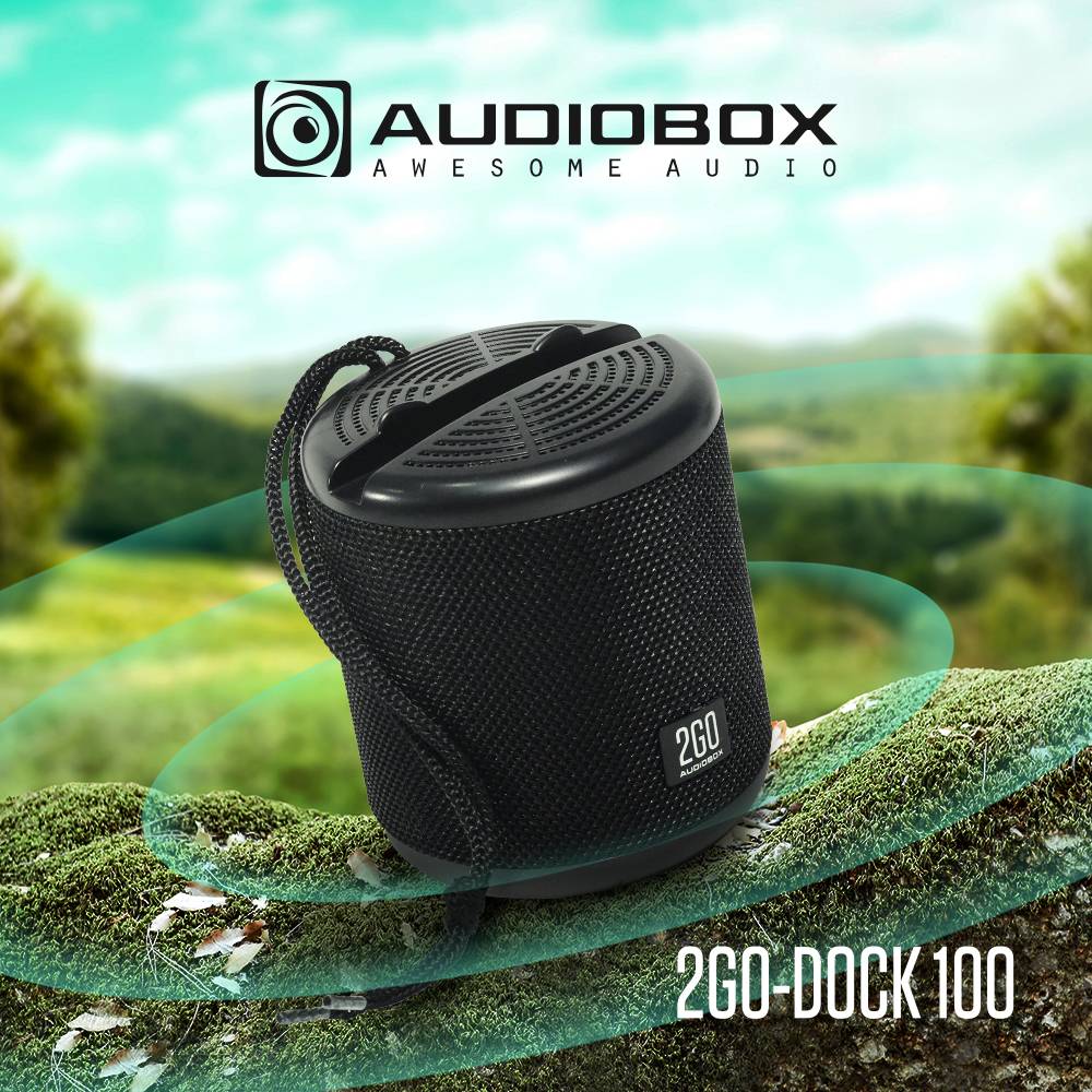 SonicGear AudioBox 2GO-Dock100 Portable BT/FM Speaker with Dock Black