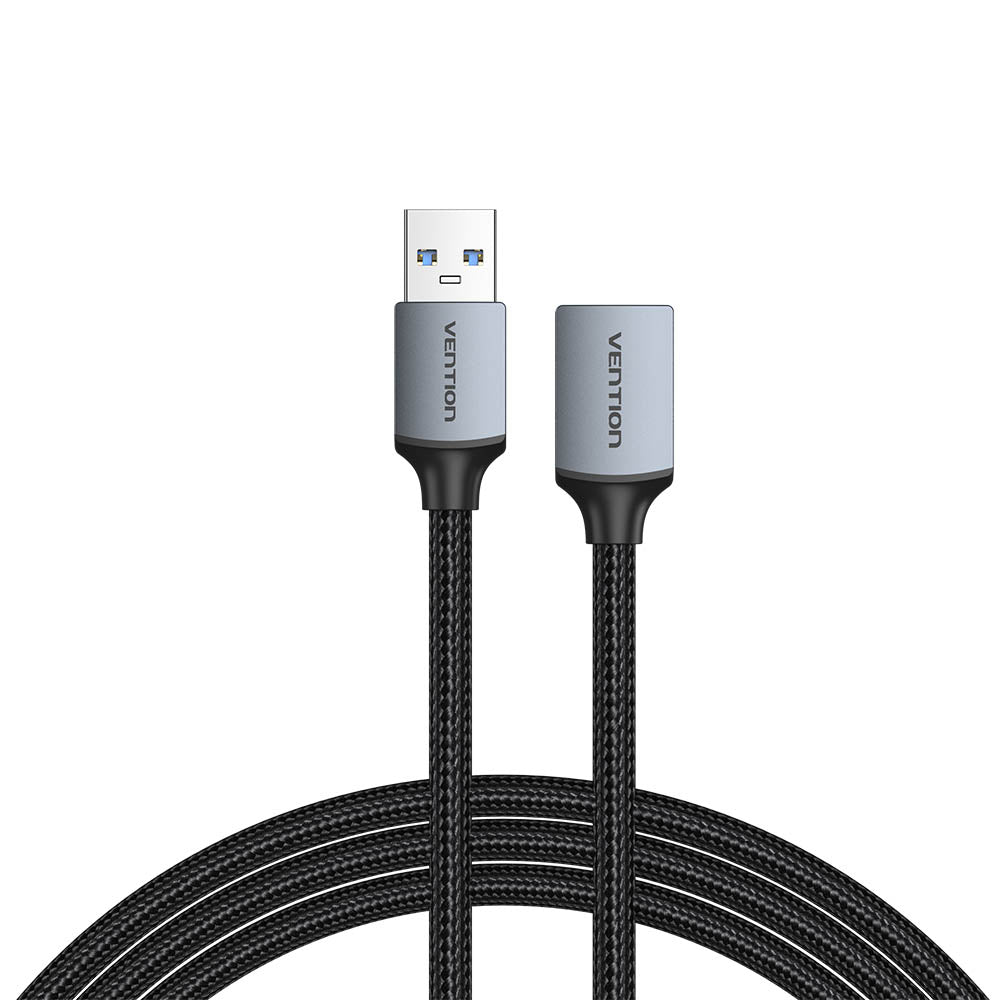 Vention IT Cable USB-A 3.0 M-F Extension Braided Aluminium 3.0m Grey CBLHI