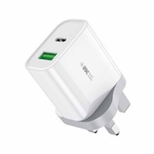WK WP-U53 FAST CHARGER PD USB TYPE-C PORTS 20W WHITE