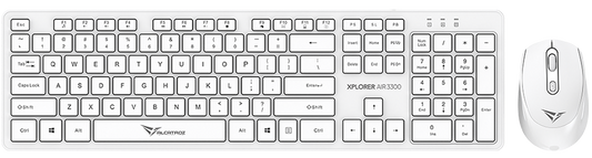 Alcatroz Keyboard & Mouse Wireless Xplorer AIR 3300 White