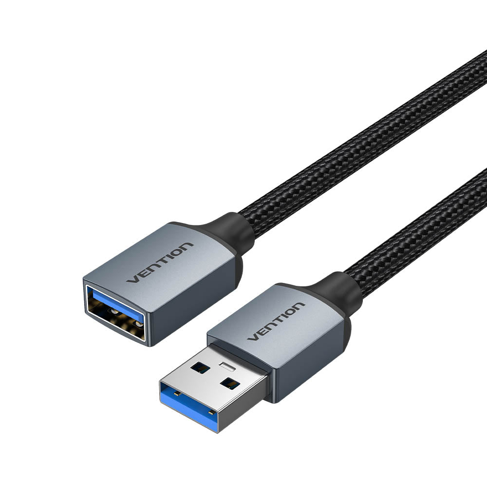 Vention IT Cable USB-A 3.0 M-F Extension Braided Aluminium 3.0m Grey CBLHI