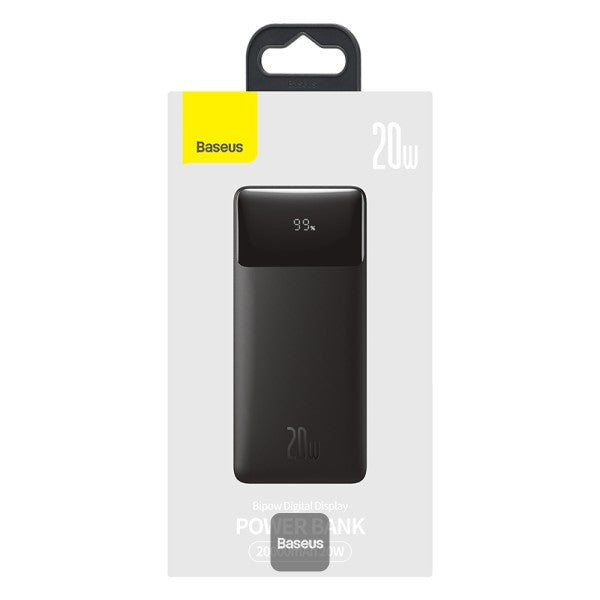 Baseus Powerbank 20W 20000mAh Bipow Black