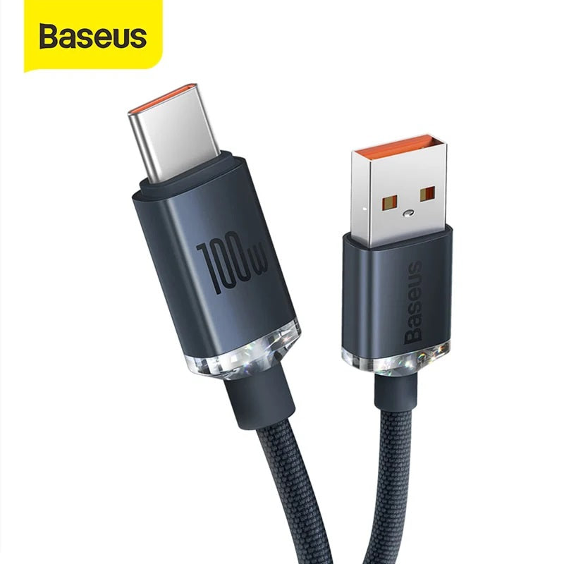 Baseus Crystal Shine USB to Type-C 100W 1.2m Black
