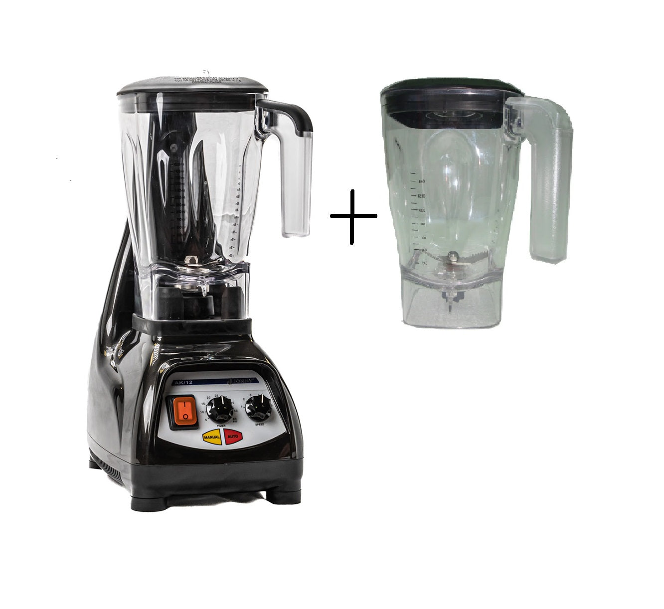 Johny AK/12 AUT Commercial Blender Black with Extra Bowl