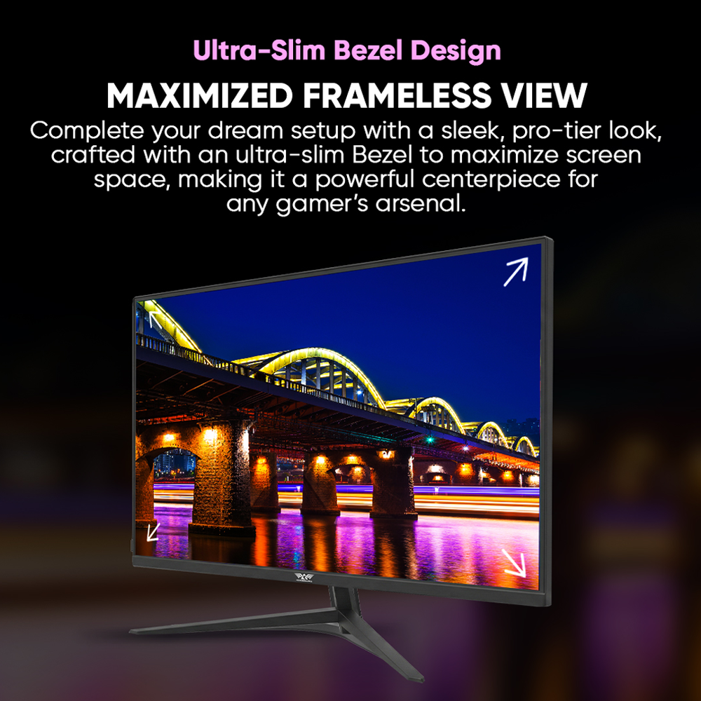 Armaggeddon PXP32Pro  Gaming Monitor 32'' Slim Frame 2K IPS 180Hz 1ms Black