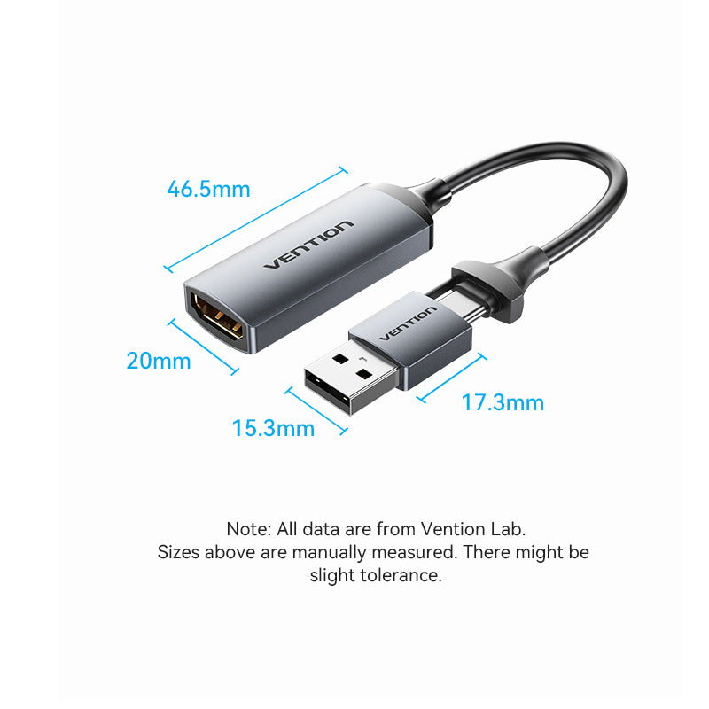 Vention ACWHA Converter USB-C to HDMI Video Capture Card