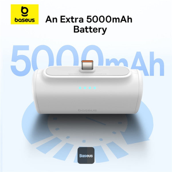 Baseus Powerbank 20W 5000mAh Plug-In Lightning 20W White