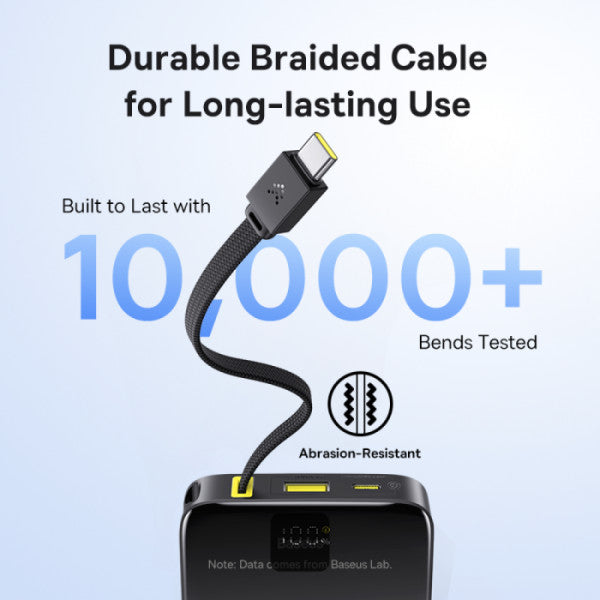 Baseus Powerbank 22.5W 10000mAh + Display EnerFill FC51 Bipow2 Pro Black