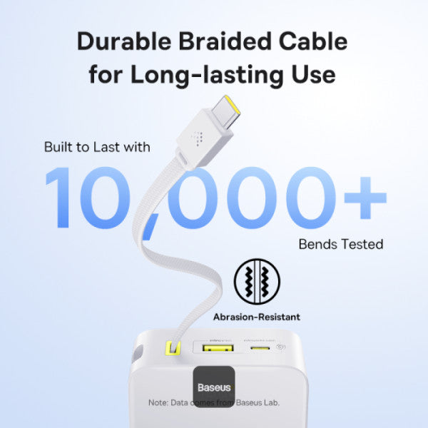 Baseus EnerFill FC51 Bipow2 Pro Powerbank 22.5W 20000mAh + Display White