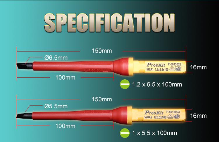 Proskit SD-V861 VDE Insulated Screwdriver Set of 13 pcs & Carry Case