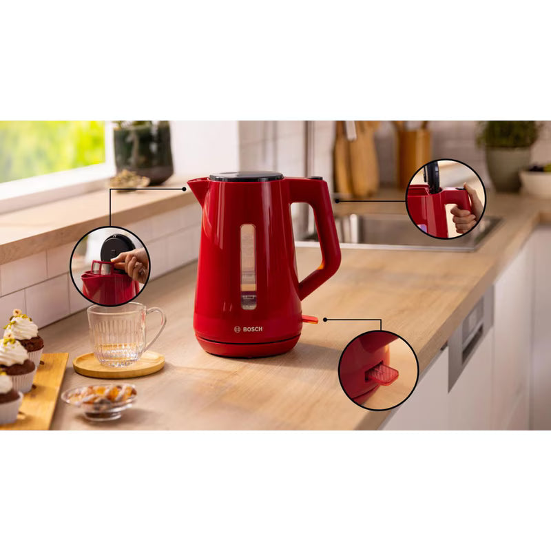 BOSCH TWK1M124 MyMoment Kettle 2400W 1.7 L Red