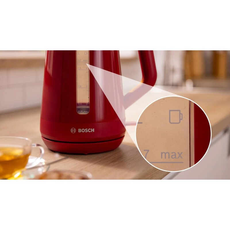 BOSCH TWK1M124 MyMoment Kettle 2400W 1.7 L Red