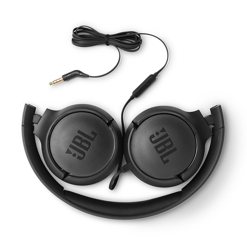 JBL Tune 500, OnEar Universal Headphones 1-button Mic/Rem Black