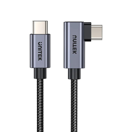 Unitek C14123BK-3M MC USB-C Cable PD100W L-Shape 3.0m