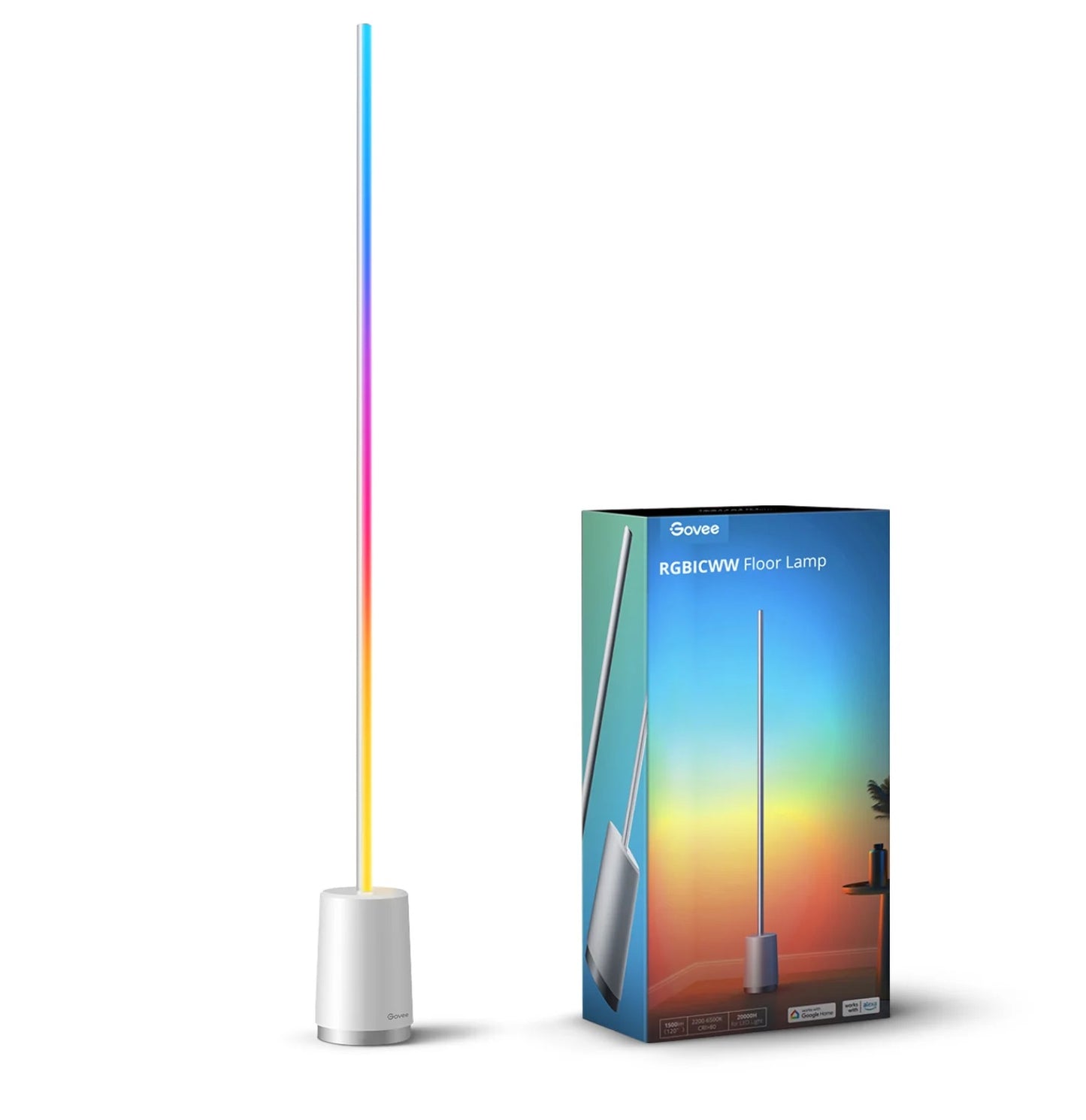 Govee H6072 RGBICWW Lyra Corner Floor Lamp