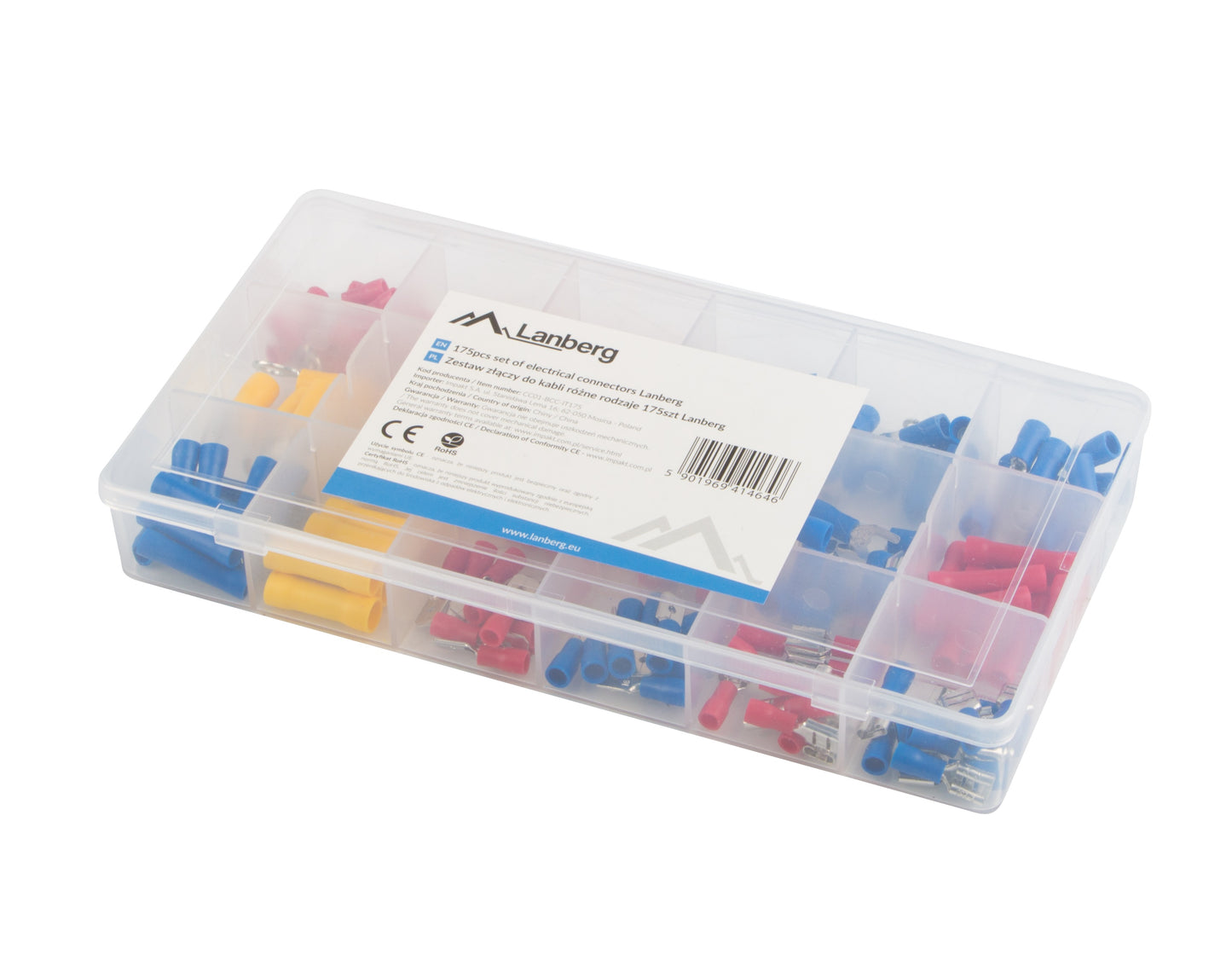 Lanberg Cable Terminal Kit 175pcs 1.25-4mm