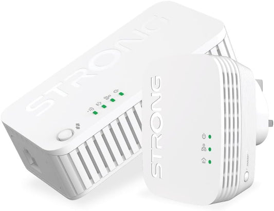 Strong Powerline Kit A1000 Mini 1000Mbps WI-Fi 1200Mbps UK POWERWF1000DUOMINIUK