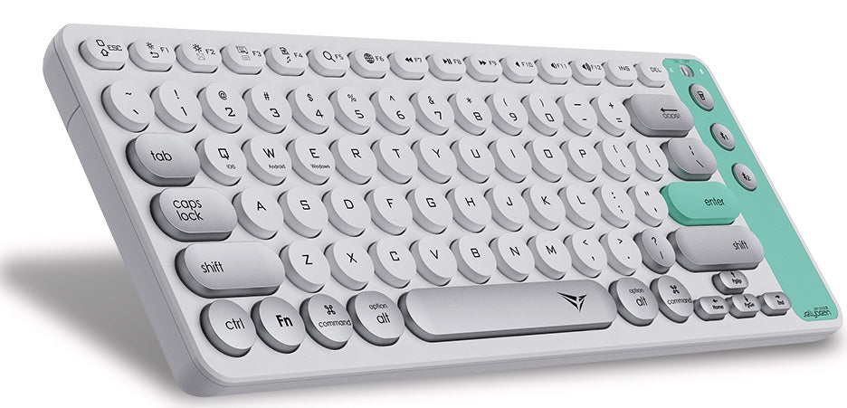 Alcatroz Jellybean AirDock 2 Wireless 2.4G+BT Keyboard Winter White