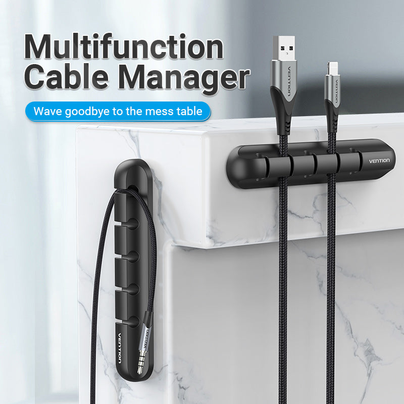 Vention KBRB0 Cable Organiser 5 Ports Desktop Cable Manager 6mm