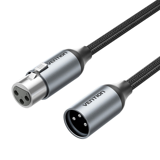 Vention BKHHI AUDIO XLR M-F Cable Braided-Metal 3.0m