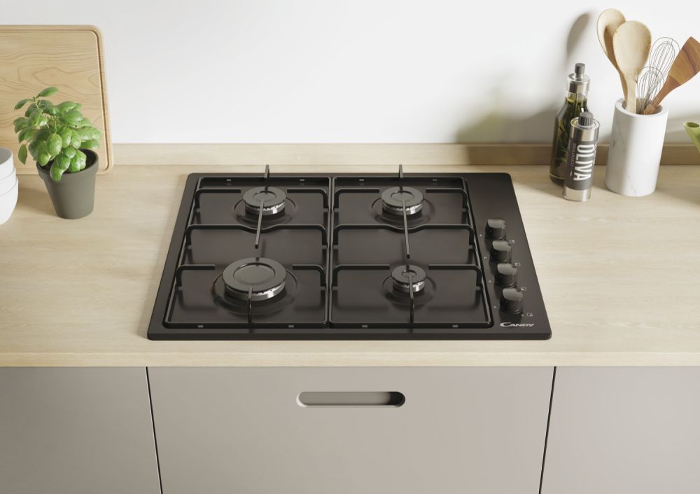 CANDY CHW6LBB Gas Hobs 4 Zones Black