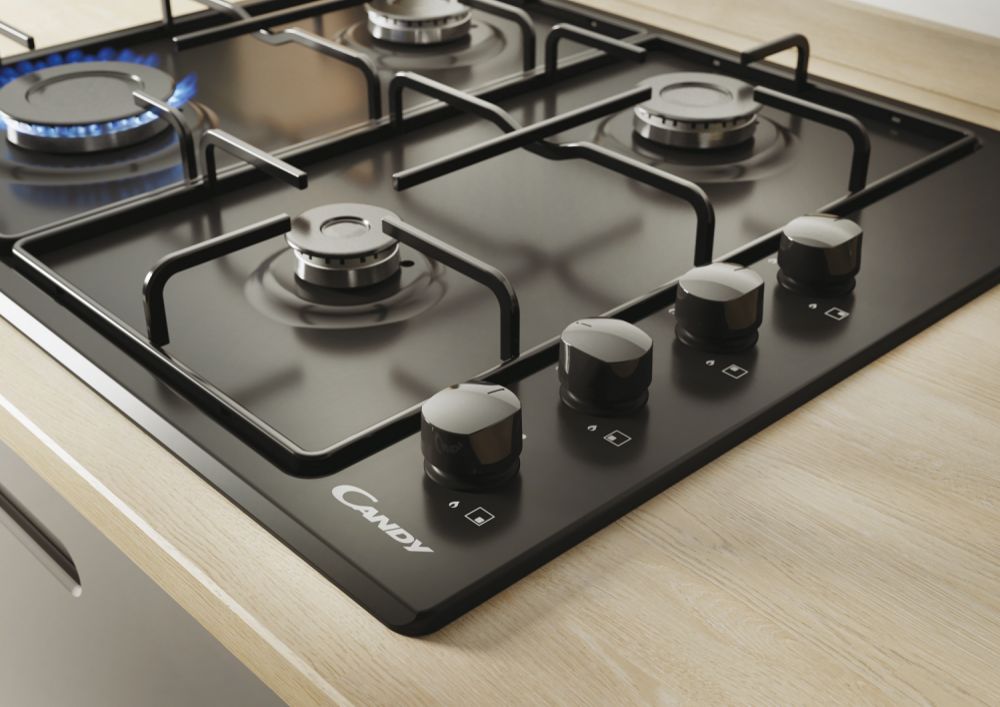 CANDY CHW6LBB Gas Hobs 4 Zones Black