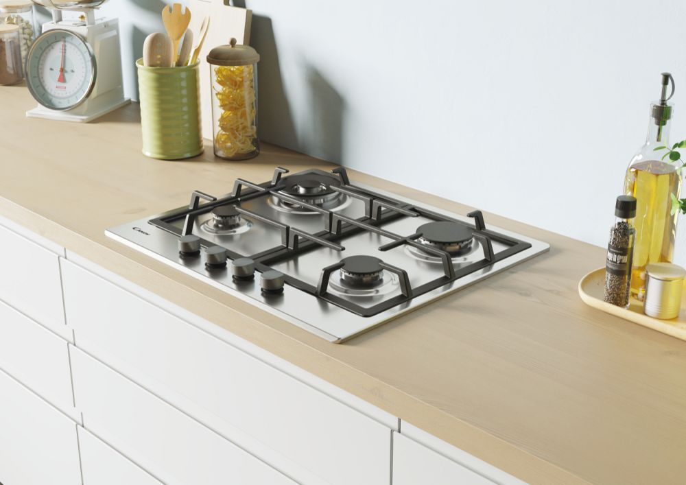 CANDY CHG6BR4WXISR Gas Hobs 4 Zones Inox
