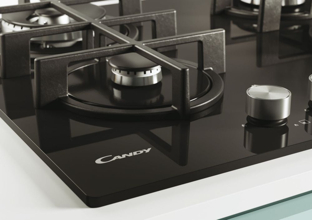 CANDY CVG6BR4WPB Gas Hobs 4 Zones Black