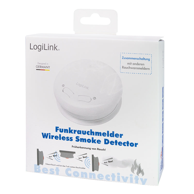 LOGILINK SC0014 SMOKE DETECTOR WIRELESS 433MHZ