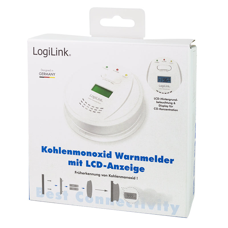 LOGILINK SC0111 CARBON MONOXIDE DETECTOR WITH LCD