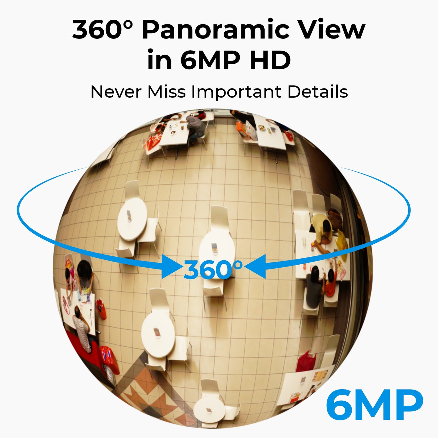 Reolink W520 WIFI Indoor Panoramic 6MP Fisheye Camera (FE-W)