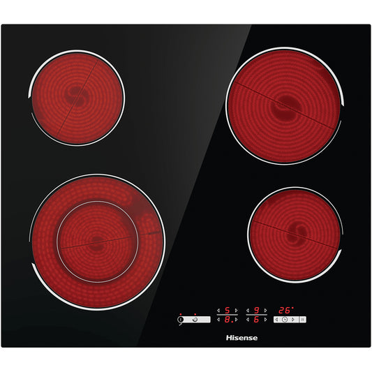 Hisense E6432C Ceramic Hobs with Frame with Locking Function 60x51 cm