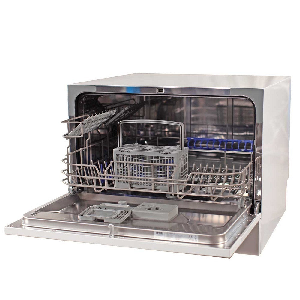 VOX DISHWASHER TABLE TOP, F, 6 SETS, 5 PROGRAMS, DELAYED START 2, 4, 6, 8H, HxWxD 438 X 550 X 500 MM, WHITE