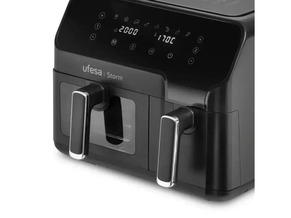 Ufesa AF STORM Air Fryer with Removable Double Basket 9Lt 2700W Black