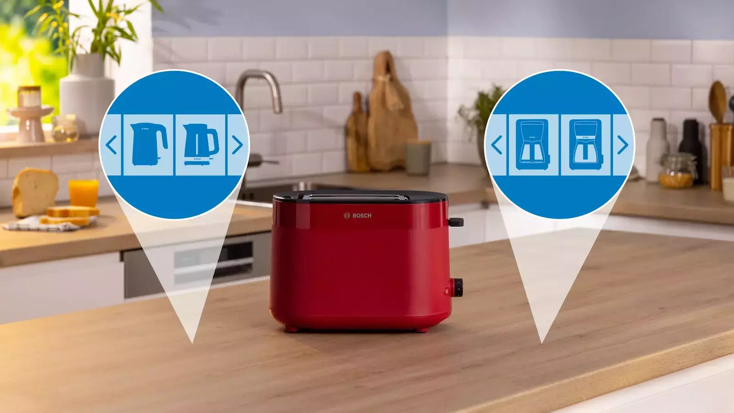 BOSCH TAT2M124 Compact Toaster MyMoment Red